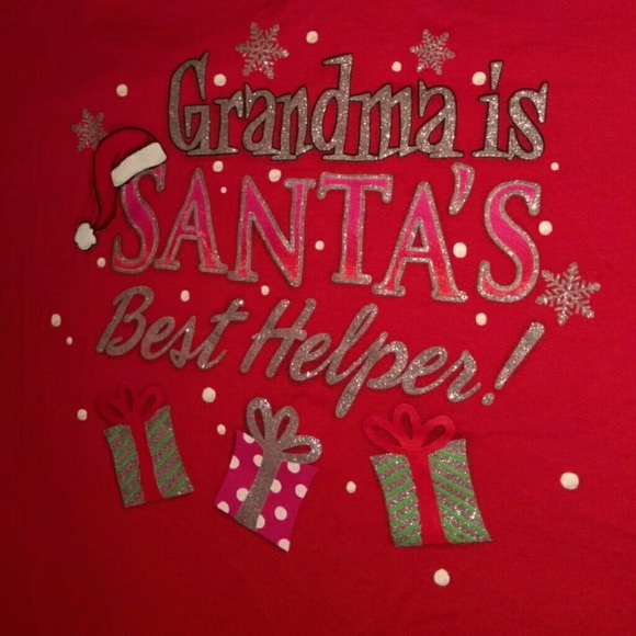 Cute long sleeve  t shirt red - Picture 2 of 2